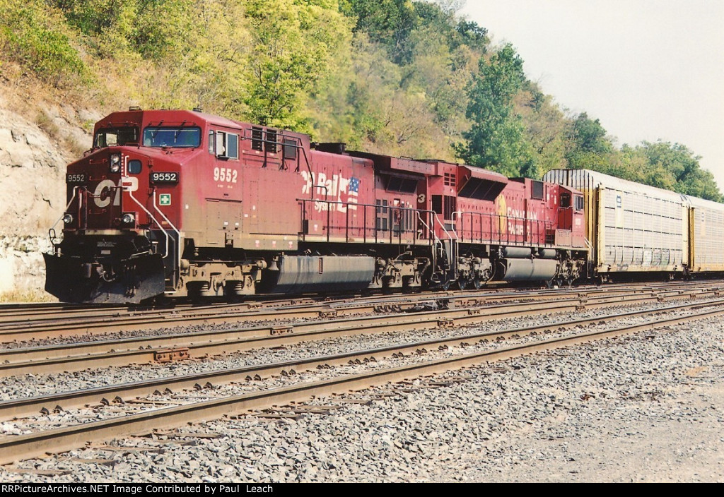 Vehicle train rolls west